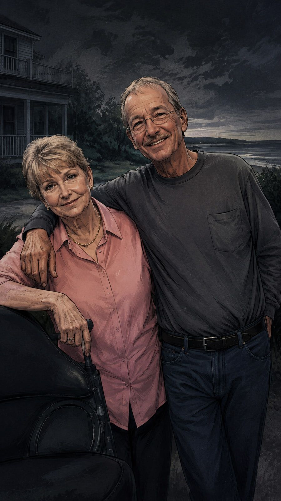 Illustration from the episode: rederick sandra couple, The Milford Home Invasion