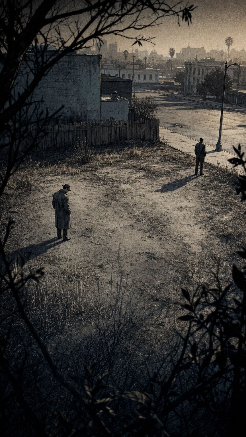 Illustration from the episode: killed elsewhere, The Black Dahlia Envelope