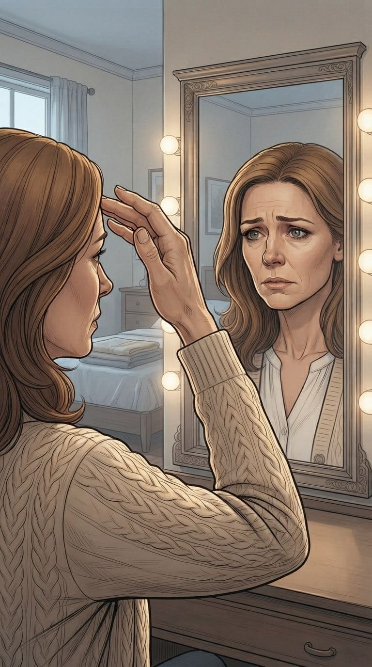 Illustration from the episode: scene-03, The Poisoned Protein Shake: Angela Craig